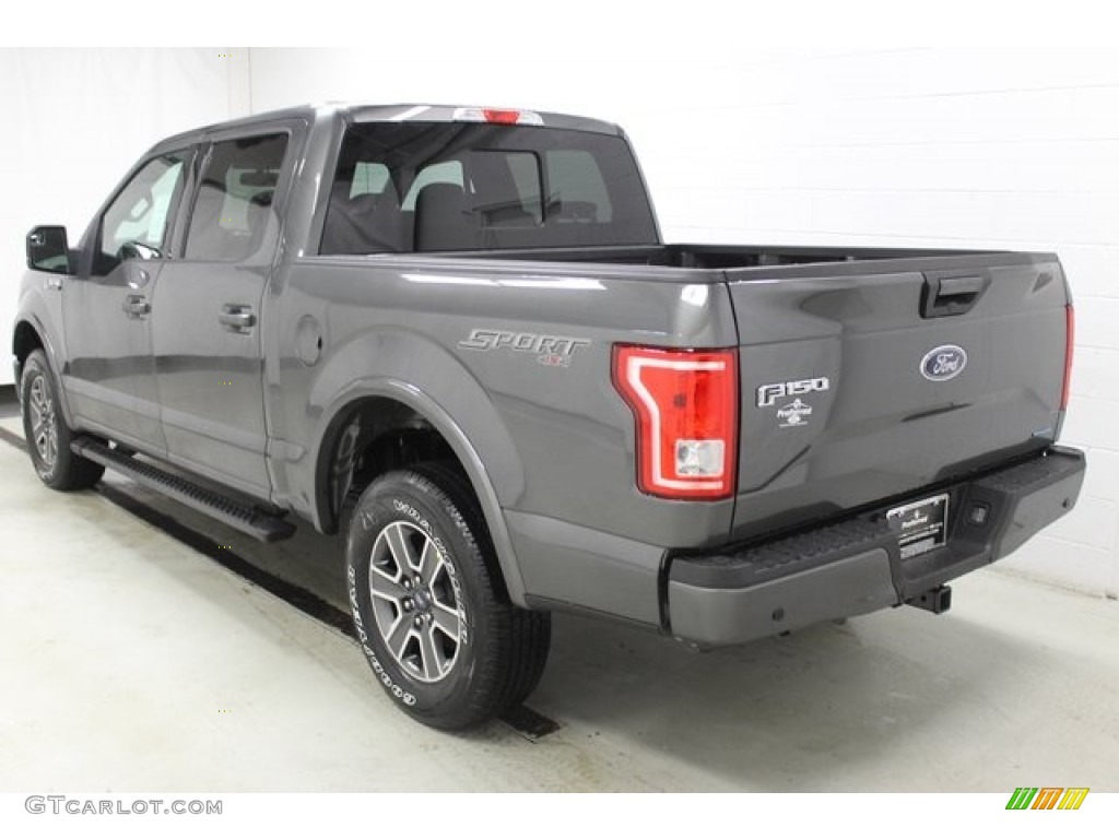 2015 F150 XLT SuperCrew 4x4 - Magnetic Metallic / Black photo #4