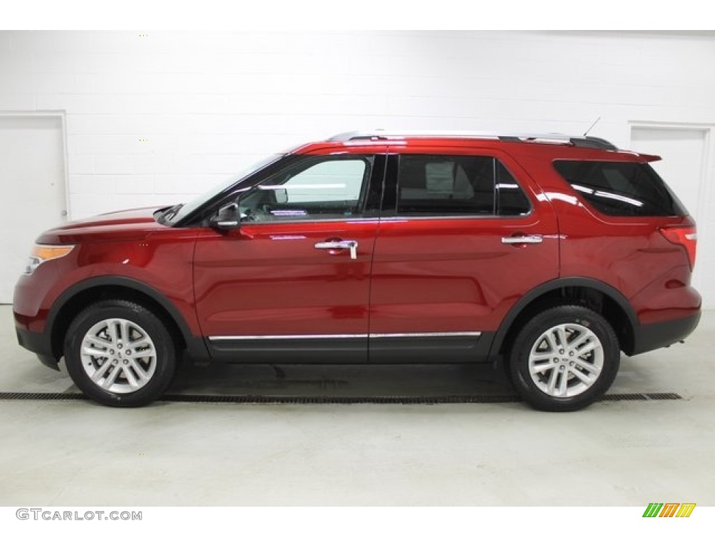 2015 Explorer XLT 4WD - Ruby Red / Medium Light Stone photo #1