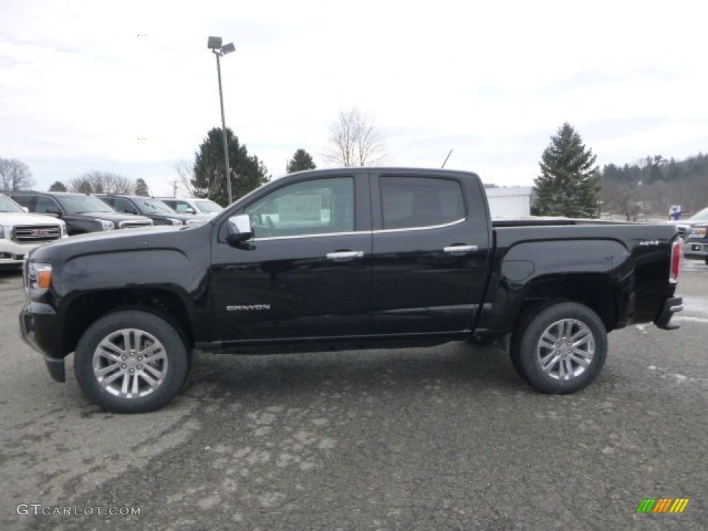 Onyx Black 2015 GMC Canyon SLT Crew Cab 4x4 Exterior Photo #101483940