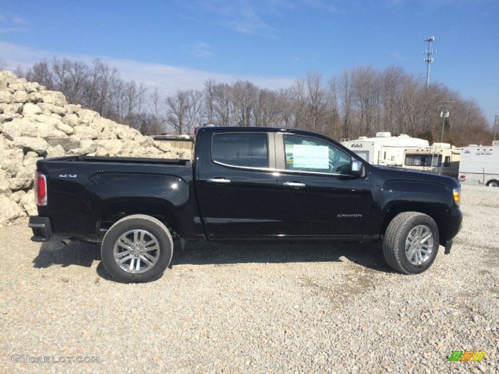 Onyx Black 2015 GMC Canyon SLT Crew Cab 4x4 Exterior Photo #101486403