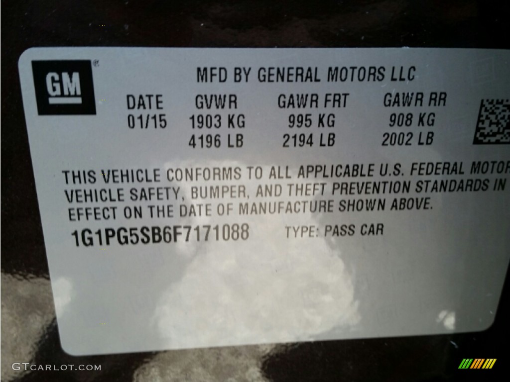 2015 Cruze LTZ - Autumn Bronze Metallic / Jet Black photo #9