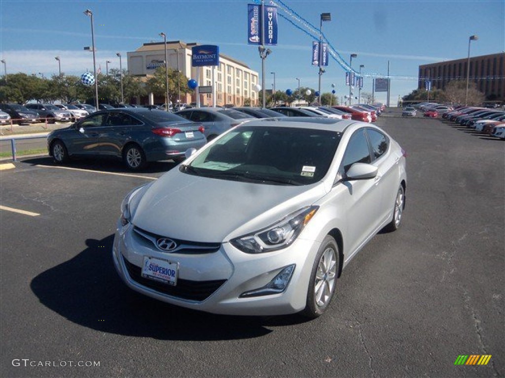2015 Elantra SE Sedan - Shimmering Air Silver / Black photo #3