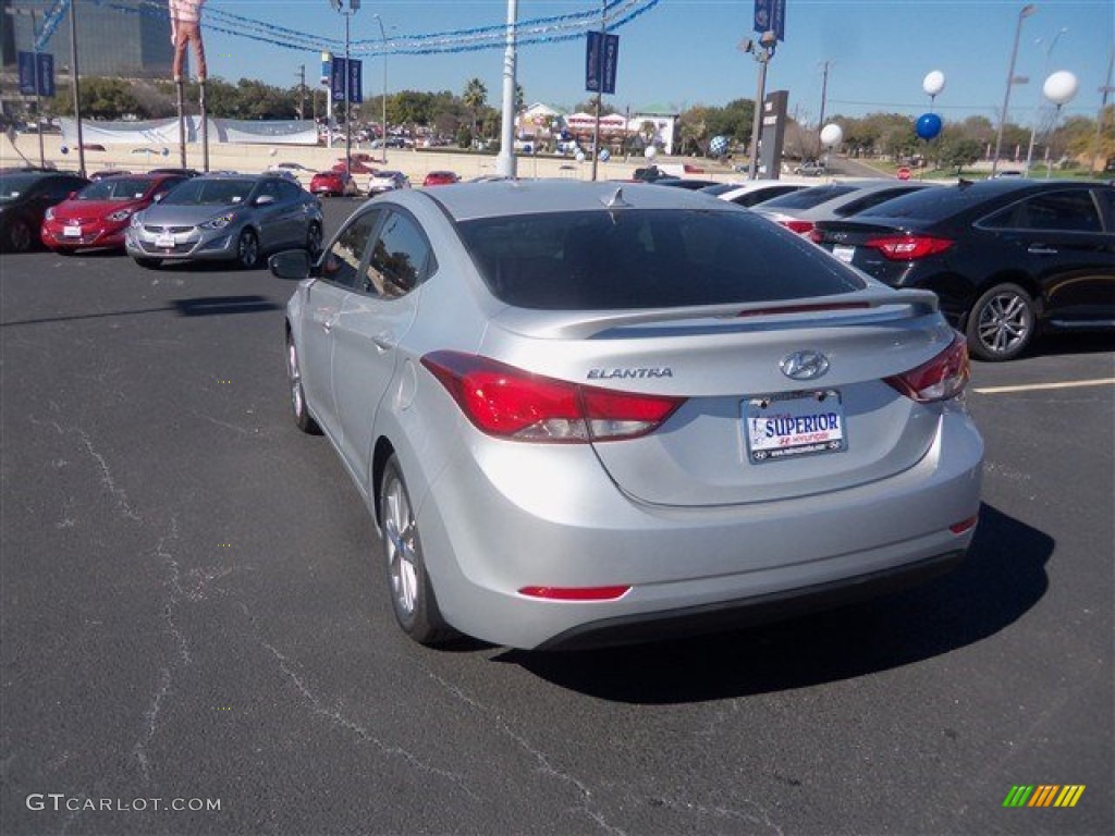 2015 Elantra SE Sedan - Shimmering Air Silver / Black photo #5
