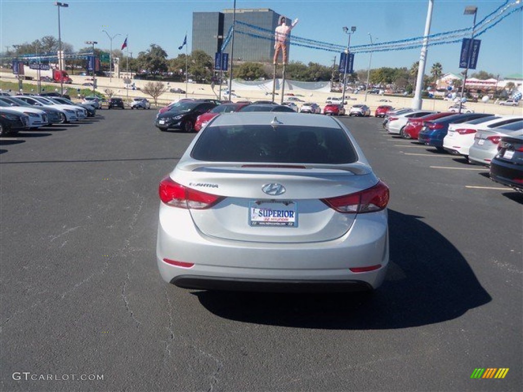 2015 Elantra SE Sedan - Shimmering Air Silver / Black photo #7