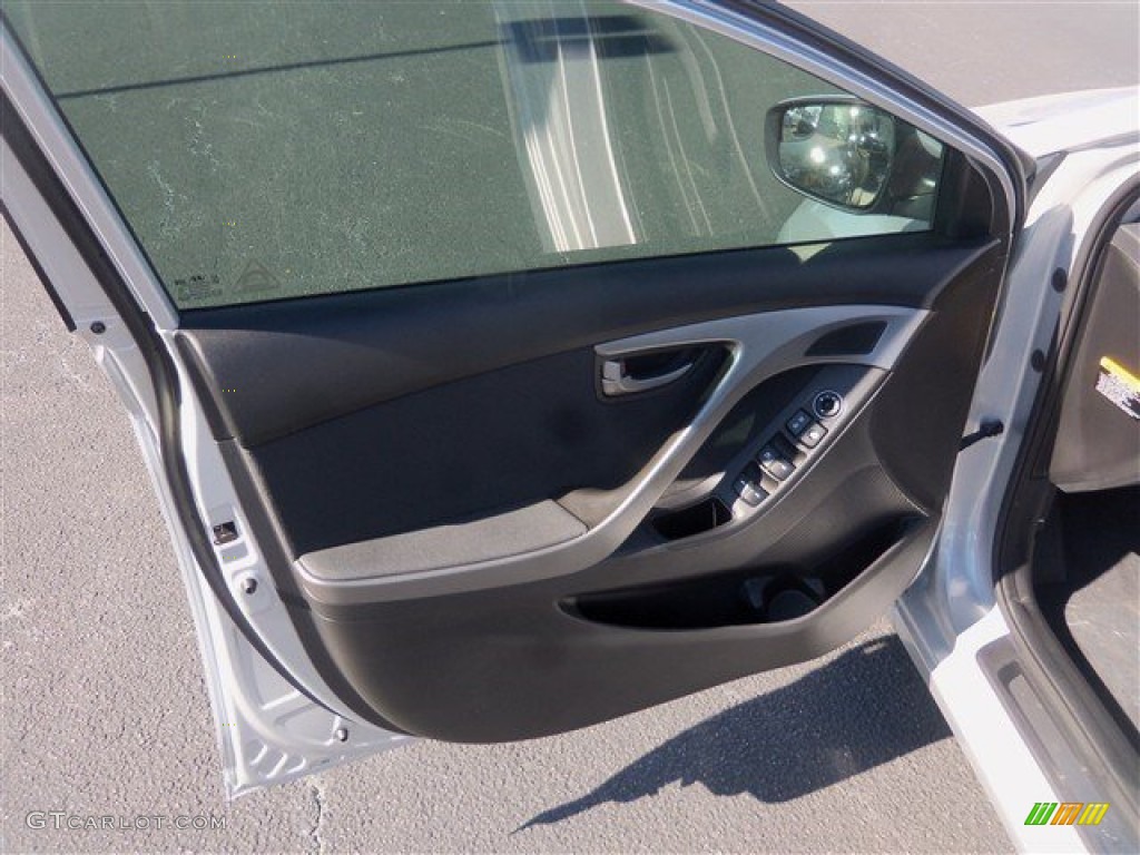 2015 Elantra SE Sedan - Shimmering Air Silver / Black photo #12