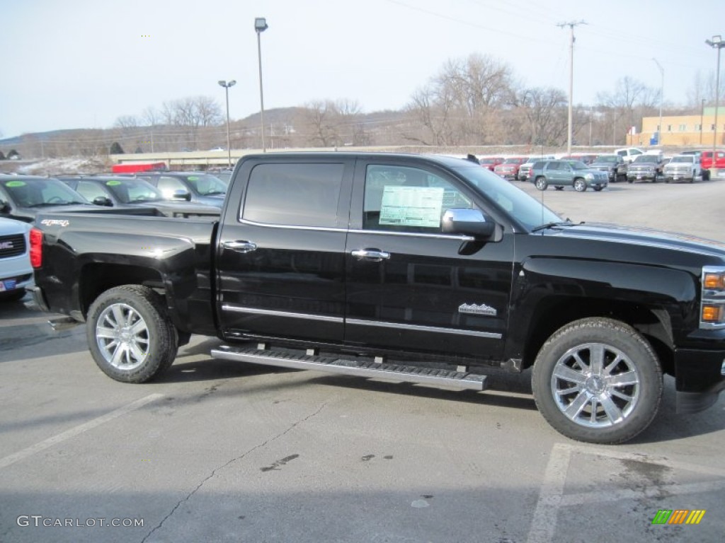 2015 Silverado 1500 High Country Crew Cab 4x4 - Black / High Country Saddle photo #3