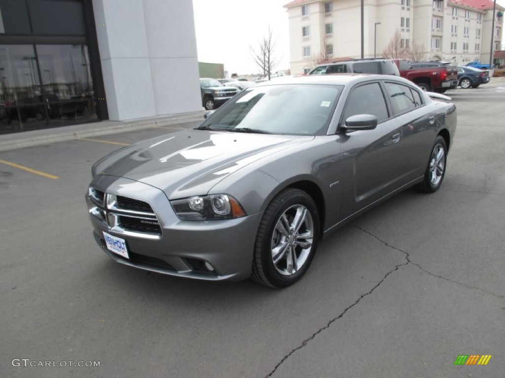 2012 Charger R/T AWD - Tungsten Metallic / Black photo #2