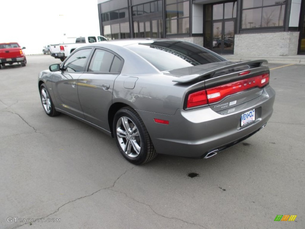 2012 Charger R/T AWD - Tungsten Metallic / Black photo #4