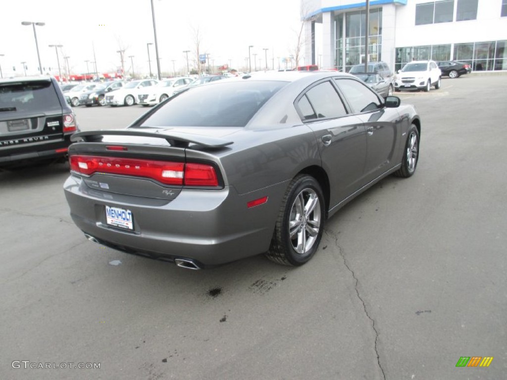 2012 Charger R/T AWD - Tungsten Metallic / Black photo #6