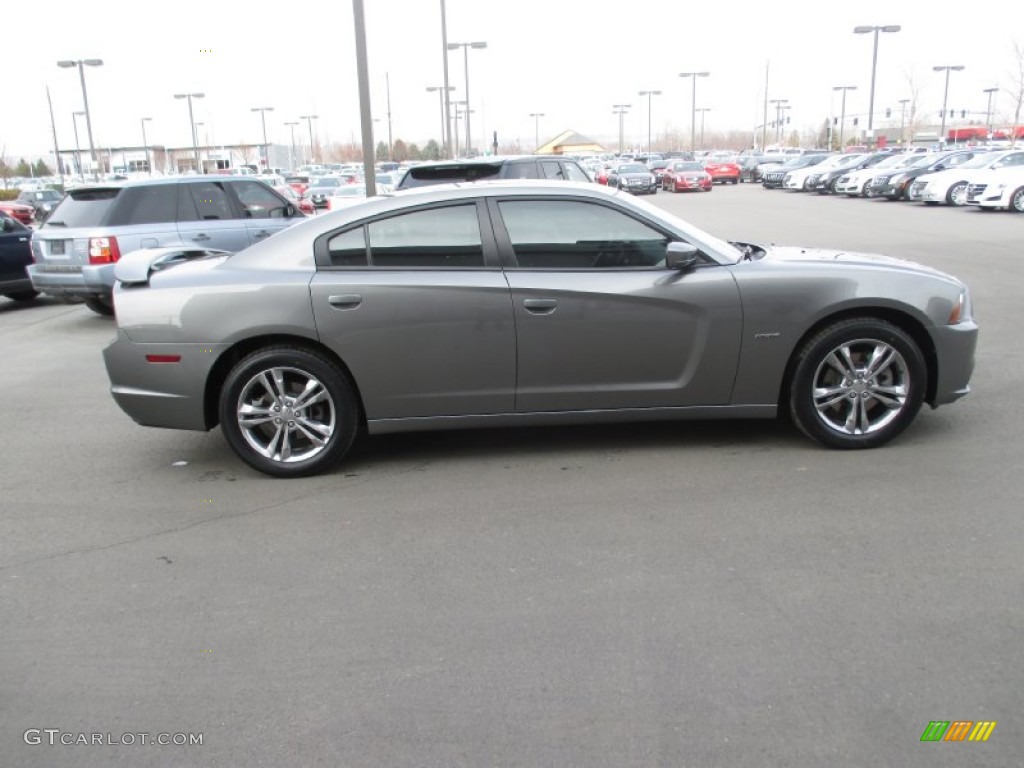 2012 Charger R/T AWD - Tungsten Metallic / Black photo #7