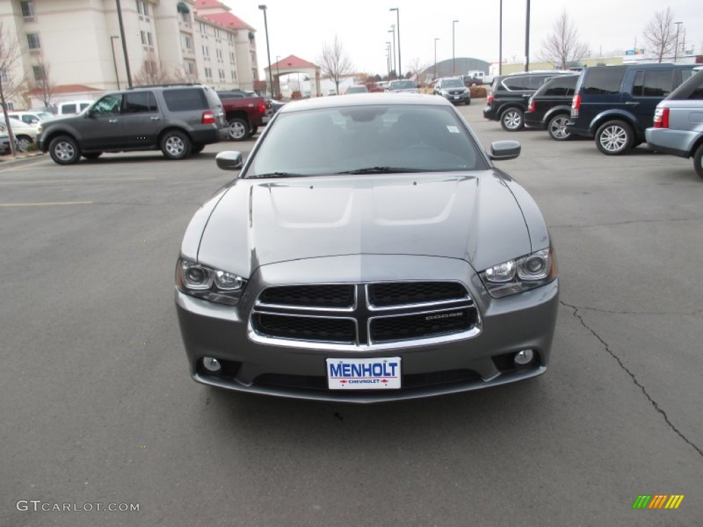 2012 Charger R/T AWD - Tungsten Metallic / Black photo #8