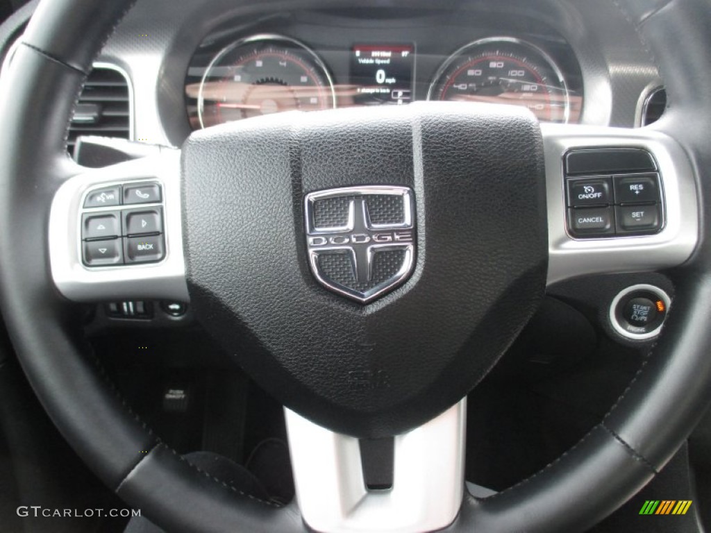 2012 Charger R/T AWD - Tungsten Metallic / Black photo #13