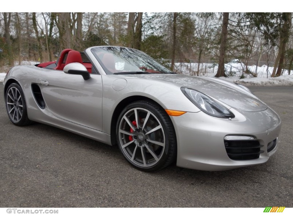 Platinum Silver Metallic 2013 Porsche Boxster S Exterior Photo #101490530