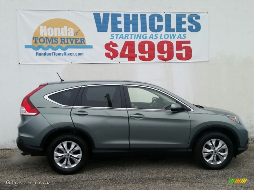 2012 CR-V EX 4WD - Opal Sage Metallic / Beige photo #26