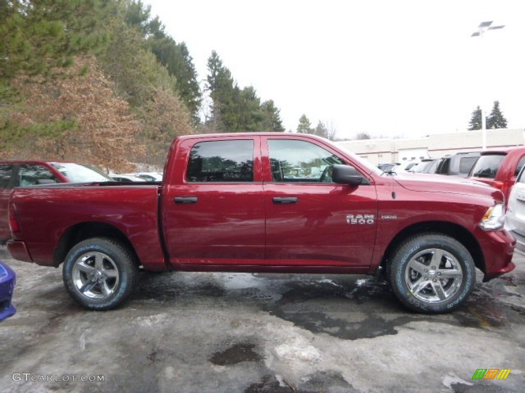 Deep Cherry Red Crystal Pearl 2015 Ram 1500 Express Crew Cab 4x4 Exterior Photo #101492978