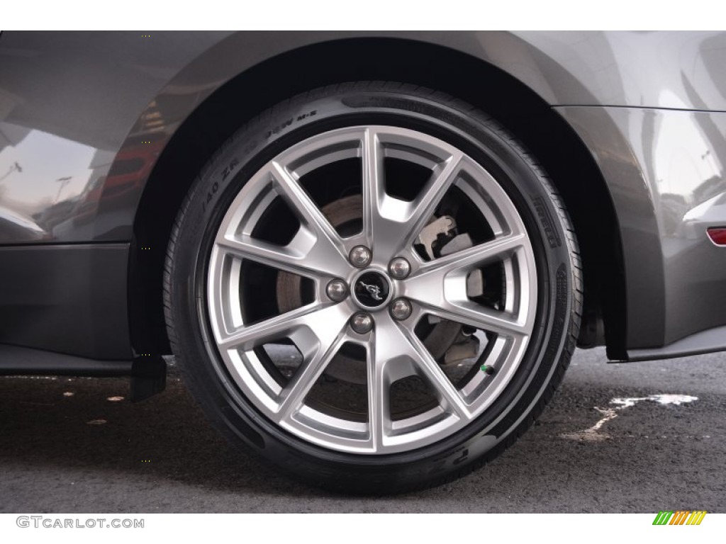2015 Mustang GT Premium Coupe - Magnetic Metallic / 50 Years Raven Black photo #10
