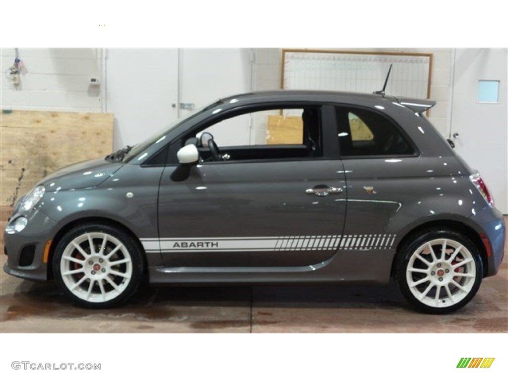 2013 500 Abarth - Grigio (Gray) / Abarth Nero/Nero (Black/Black) photo #2