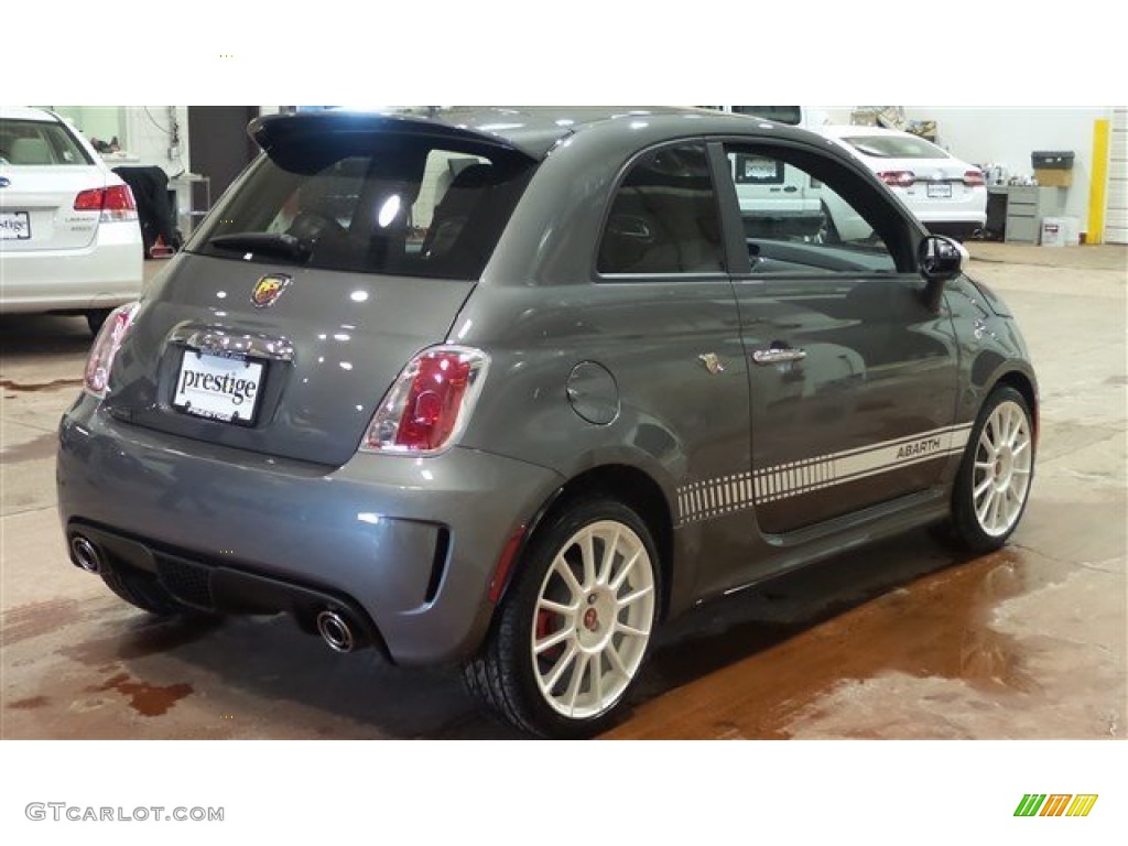 2013 500 Abarth - Grigio (Gray) / Abarth Nero/Nero (Black/Black) photo #5