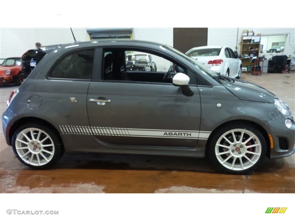 2013 500 Abarth - Grigio (Gray) / Abarth Nero/Nero (Black/Black) photo #6