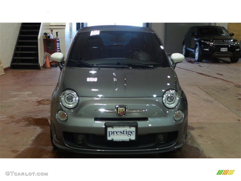 2013 500 Abarth - Grigio (Gray) / Abarth Nero/Nero (Black/Black) photo #8
