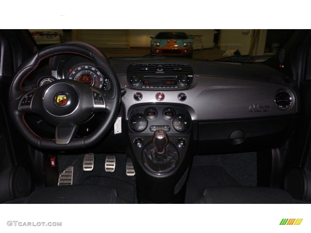 2013 500 Abarth - Grigio (Gray) / Abarth Nero/Nero (Black/Black) photo #19