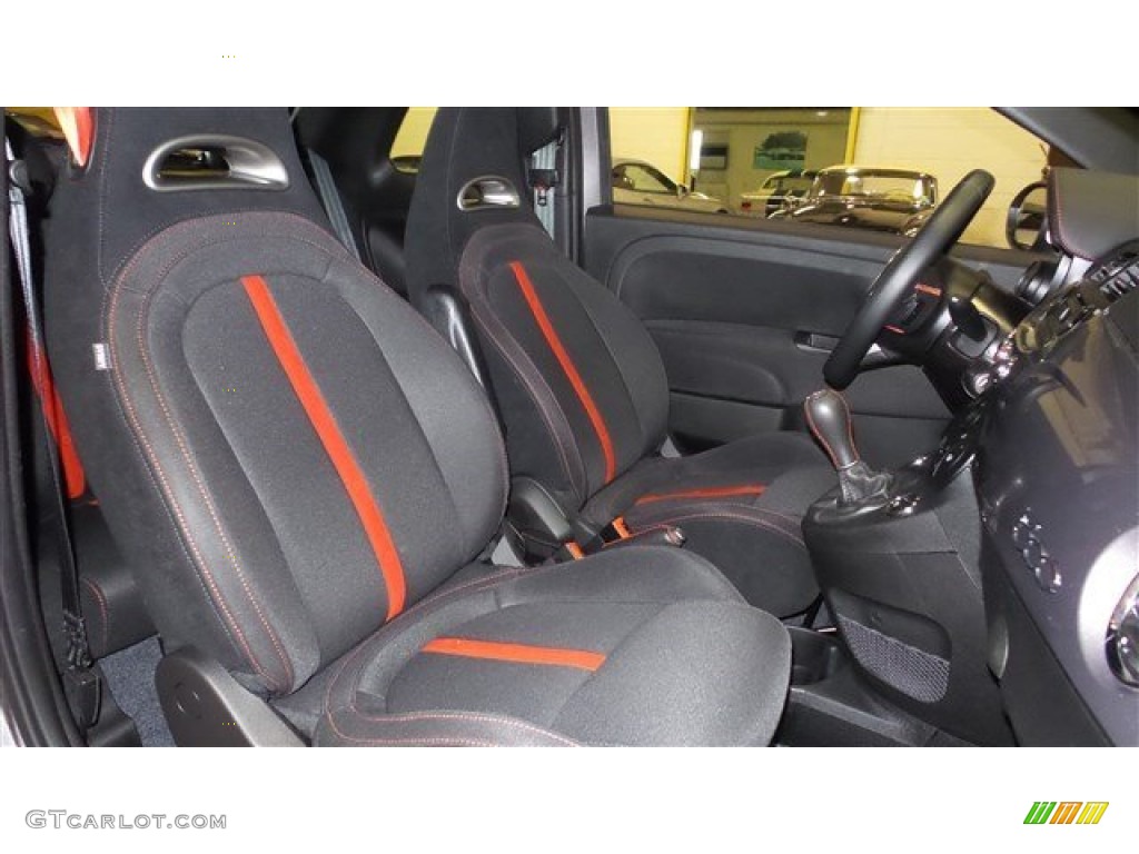 2013 500 Abarth - Grigio (Gray) / Abarth Nero/Nero (Black/Black) photo #21