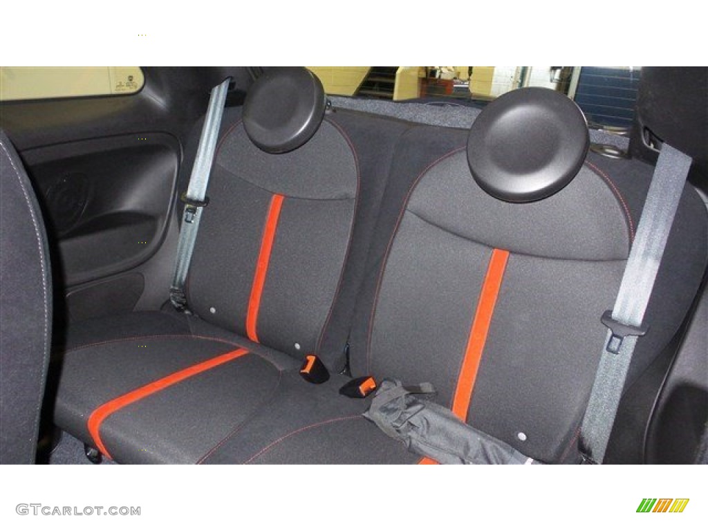 2013 500 Abarth - Grigio (Gray) / Abarth Nero/Nero (Black/Black) photo #24