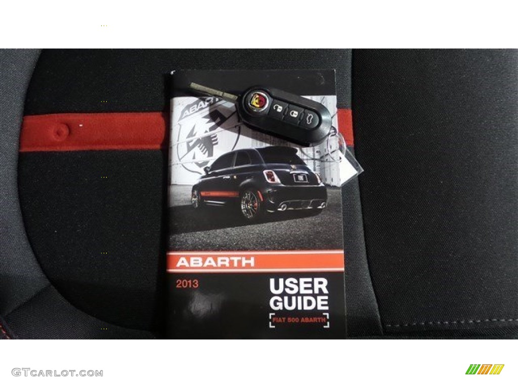 2013 500 Abarth - Grigio (Gray) / Abarth Nero/Nero (Black/Black) photo #34