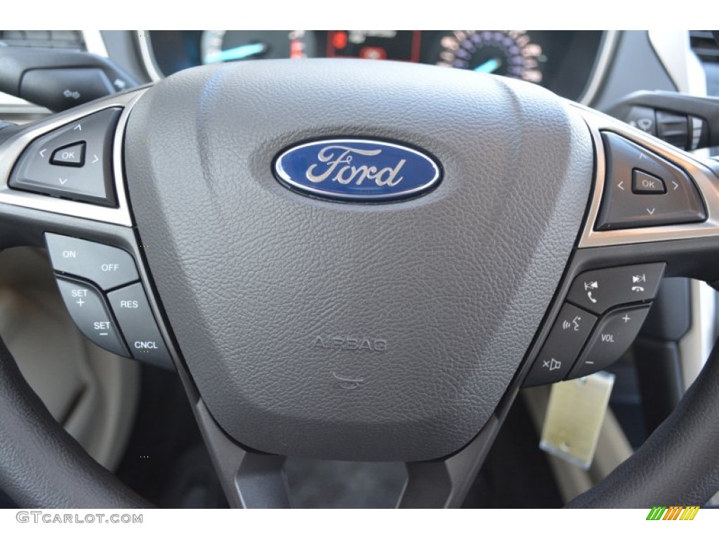 2015 Ford Fusion SE Dune Steering Wheel Photo #101494379
