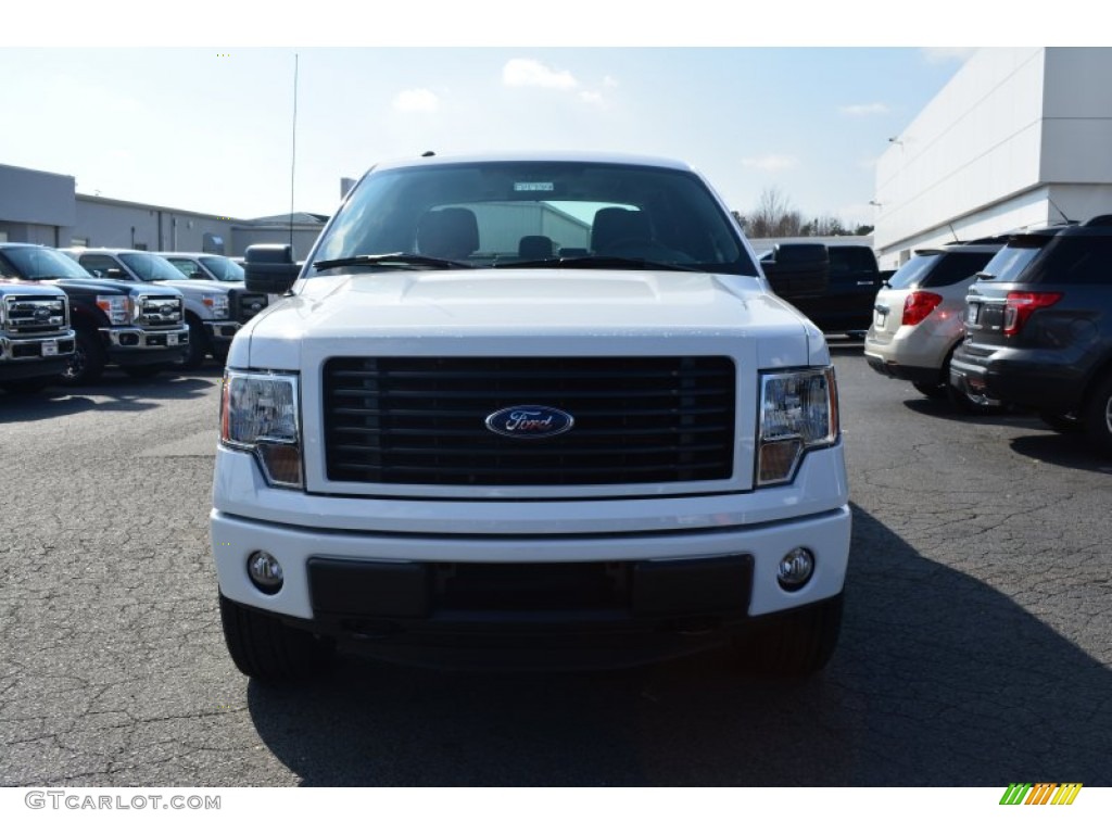 2014 F150 STX SuperCrew 4x4 - Oxford White / Black photo #4