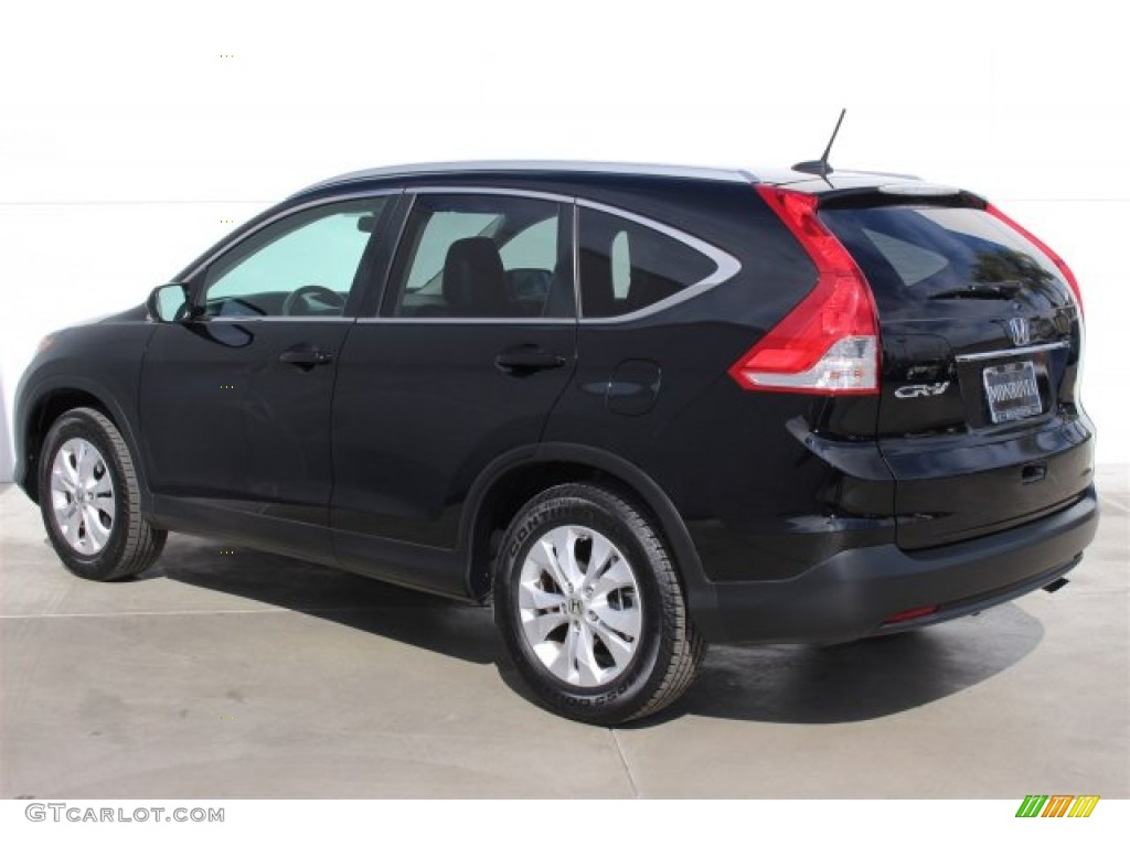 2013 CR-V EX-L - Crystal Black Pearl / Black photo #3