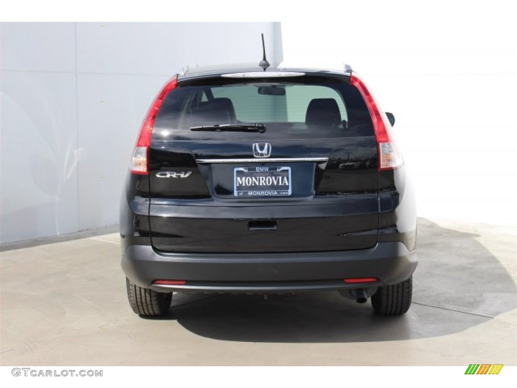 2013 CR-V EX-L - Crystal Black Pearl / Black photo #8