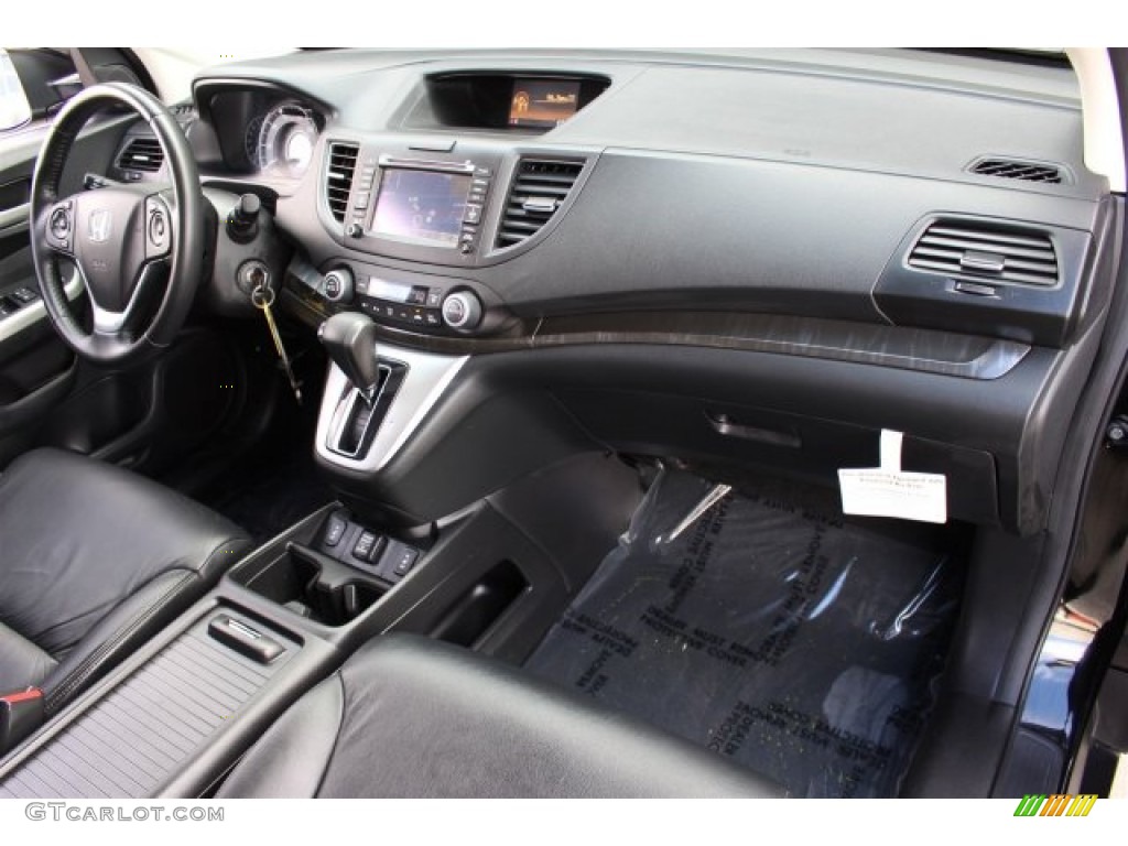 2013 CR-V EX-L - Crystal Black Pearl / Black photo #12
