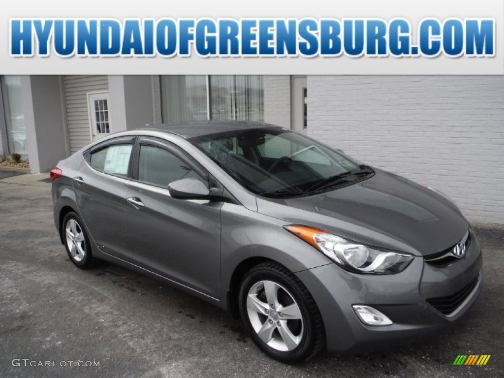 2012 Elantra GLS - Harbor Gray Metallic / Gray photo #1
