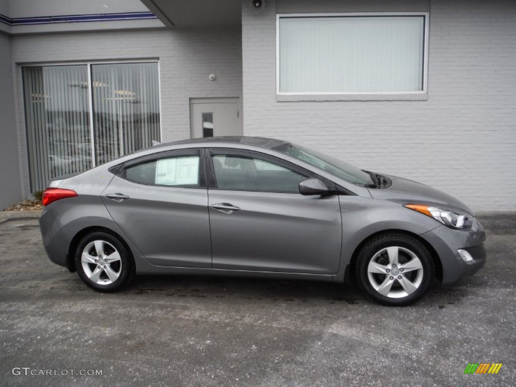 2012 Elantra GLS - Harbor Gray Metallic / Gray photo #2