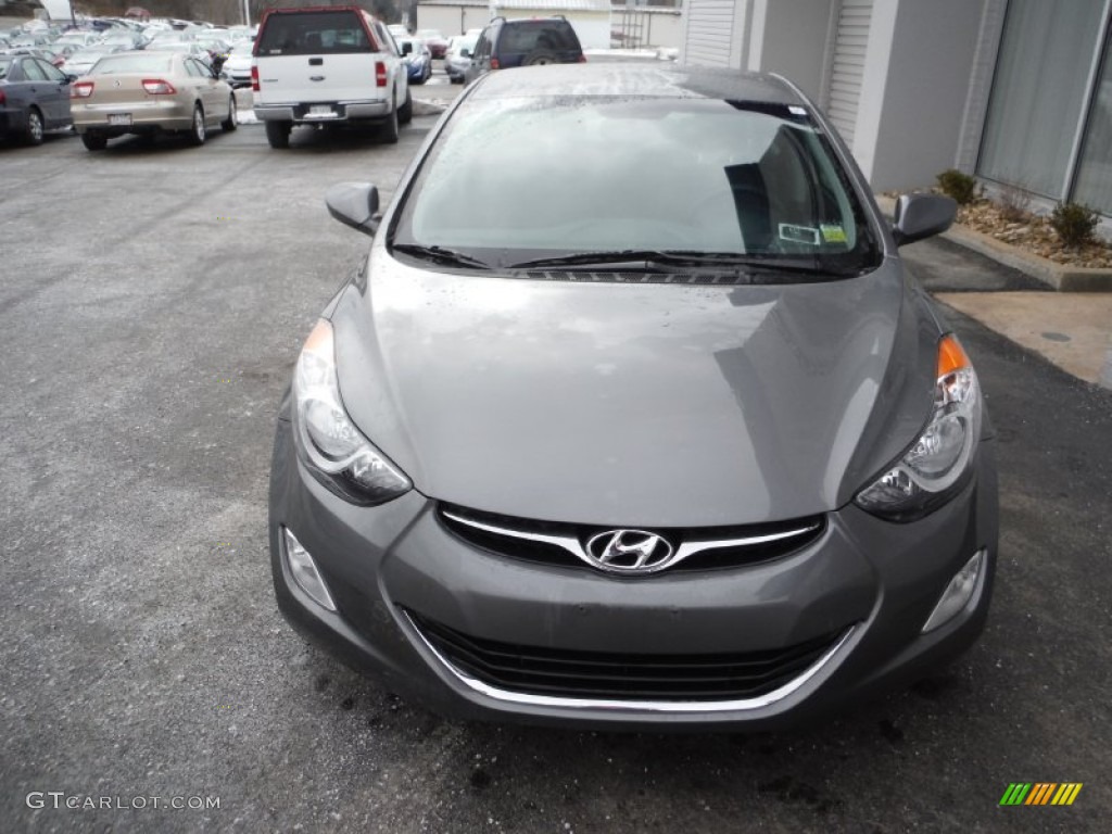 2012 Elantra GLS - Harbor Gray Metallic / Gray photo #5