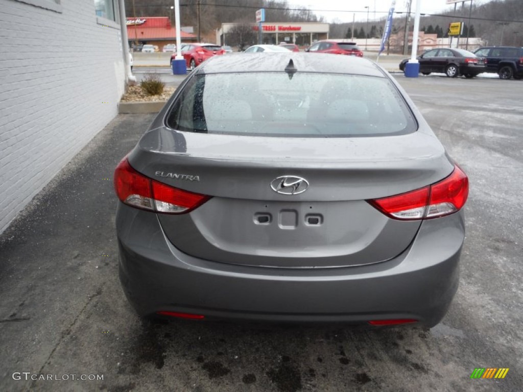 2012 Elantra GLS - Harbor Gray Metallic / Gray photo #8