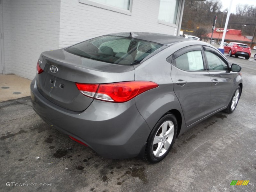 2012 Elantra GLS - Harbor Gray Metallic / Gray photo #9