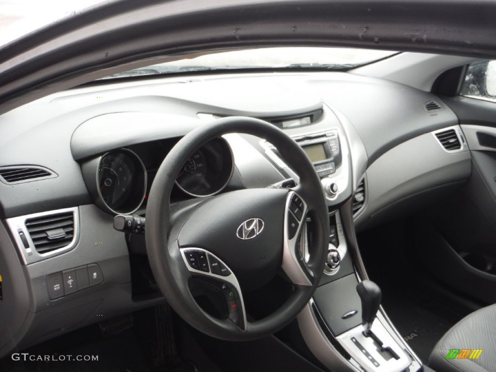 2012 Elantra GLS - Harbor Gray Metallic / Gray photo #10
