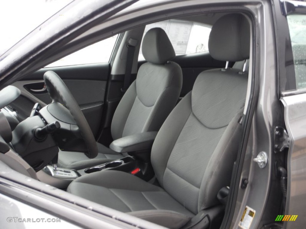 2012 Elantra GLS - Harbor Gray Metallic / Gray photo #11