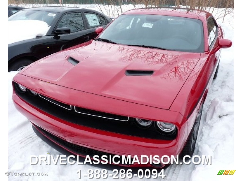 2015 Challenger SXT Plus - Redline Red Tri-Coat Pearl / Black photo #1