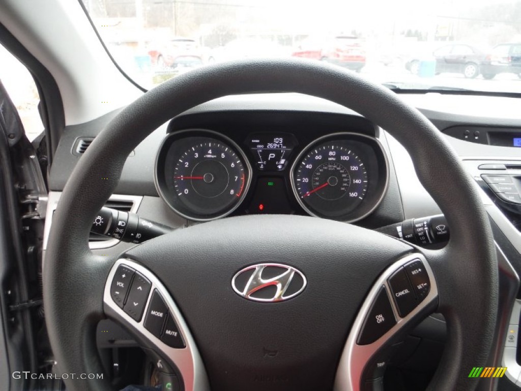 2012 Elantra GLS - Harbor Gray Metallic / Gray photo #16
