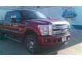 2015 Ruby Red Ford F250 Super Duty Lariat Crew Cab 4x4  photo #2