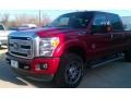 2015 Ruby Red Ford F250 Super Duty Lariat Crew Cab 4x4  photo #8