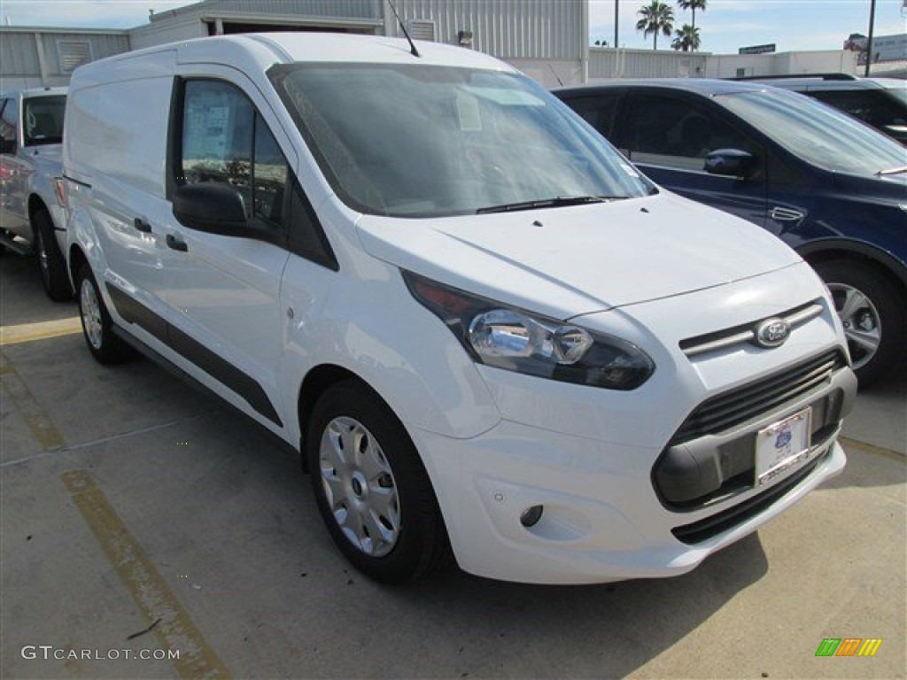 Frozen White Ford Transit Connect