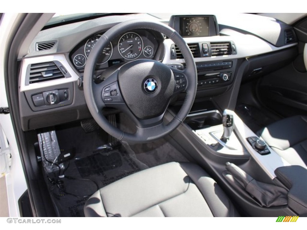 2015 3 Series 320i Sedan - Alpine White / Black photo #7