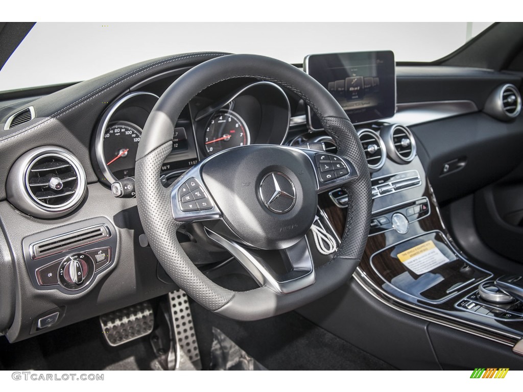 2015 Mercedes-Benz C 300 Cranberry Red/Black Dashboard Photo #101502287