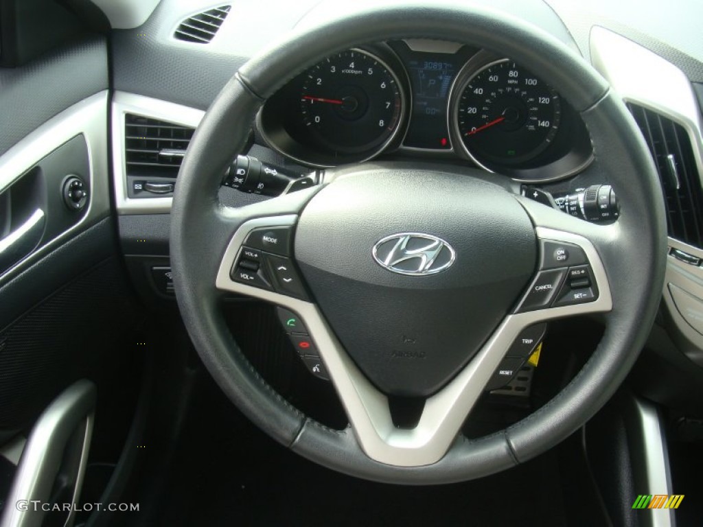 2012 Veloster  - Ironman Silver / Gray photo #18