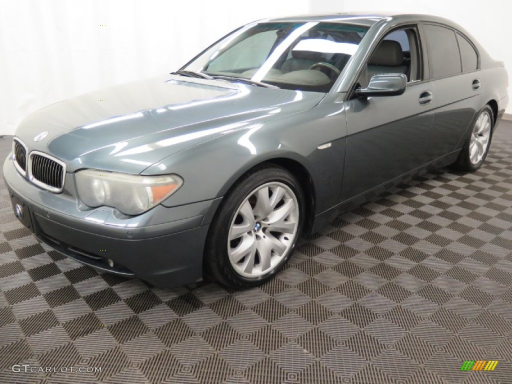 2003 7 Series 745i Sedan - Titanium Grey Metallic / Basalt Grey/Flannel Grey photo #3