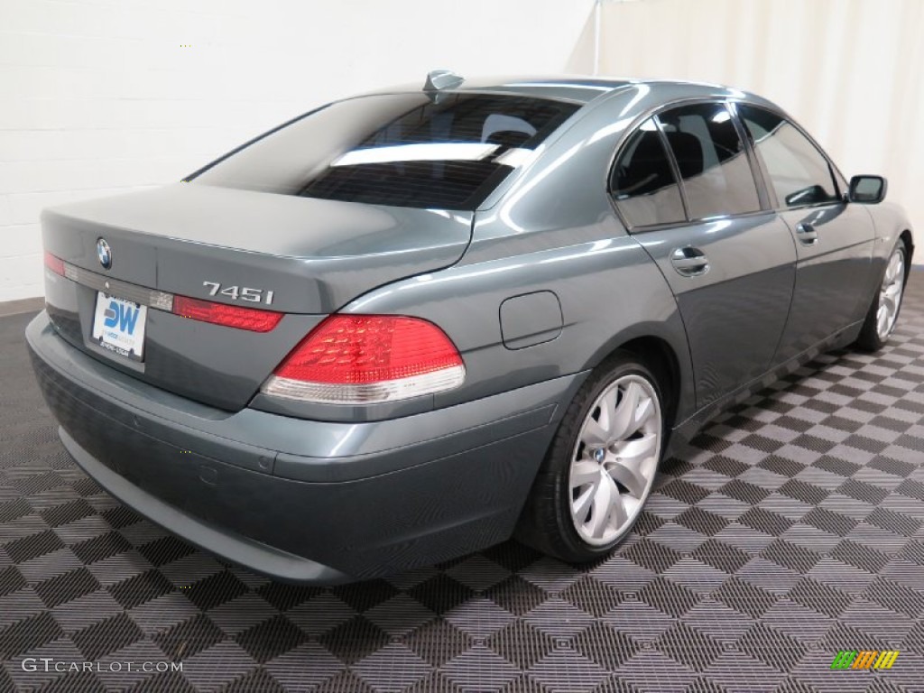 2003 7 Series 745i Sedan - Titanium Grey Metallic / Basalt Grey/Flannel Grey photo #5